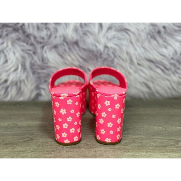 Wild Pair Women's Melborne Platform Sandals - Pink Daisy Patent 6.5M - Picture 3 of 7